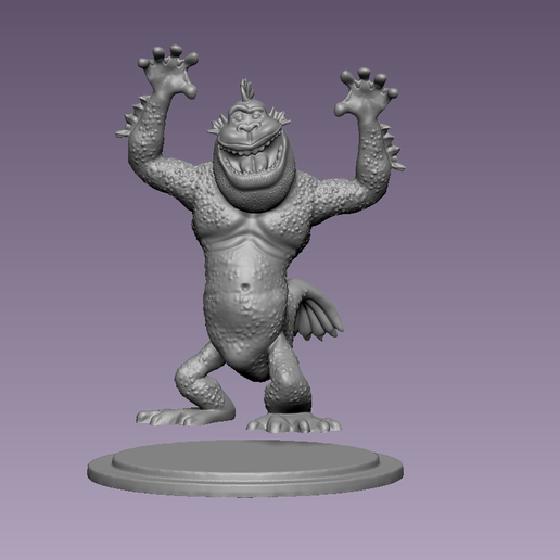 the missing link the fish creature monsters vs aliens OBJ File for 3D  printingCults