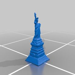 Souvenir.png Download free OBJ file 20th Century Statue of Liberty Souvenir Model • Template to 3D print, jerry7171
