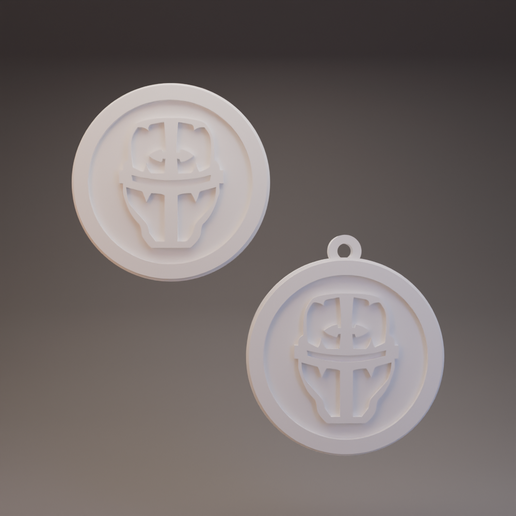 Imperial Knights - Warhammer 40K - Keychain and Coin/Badge 3D model