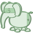 Elephant_e.png Elephant cookie cutter