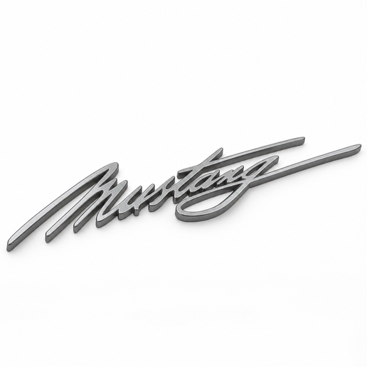 Ford Mustang Script Custom Emblem – Classic Style