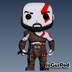 1.jpg Archivo STL Funko Pop - Kratos・Modelo para descargar y imprimir en 3D