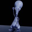 Preview5.jpg Roger From American Dad - 6 Poses 3D print model