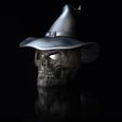 ShopA.jpg Skull witch with hat - eyes open, hollow inside