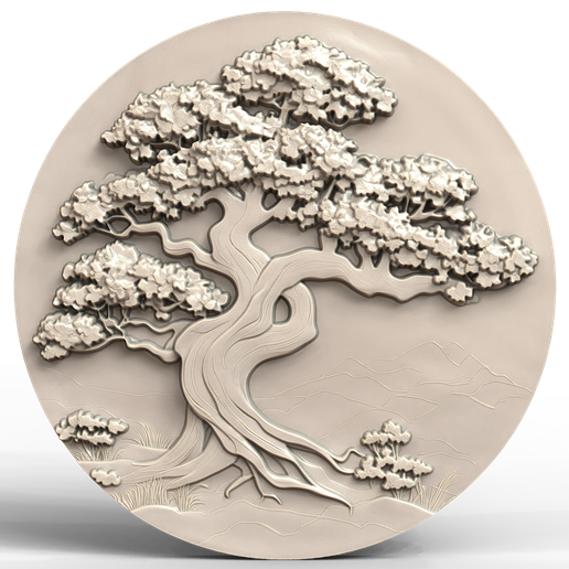 Bonsai-1.png 3D-Modell STL-Datei für CNC-Router/Laser & 3D-Drucker Bonsai 1