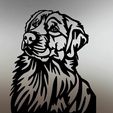 88.jpg LINE ART LABRADOR DOG 3, WALL ART LABRADOR, SCULPTURE 2D LABRADOR, 2d chien