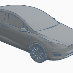 tesla-model-x.png STL file Tesla model X・Template to download and 3D print
