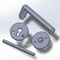 2.jpg Free 3D file Door Handle・3D printing template to download