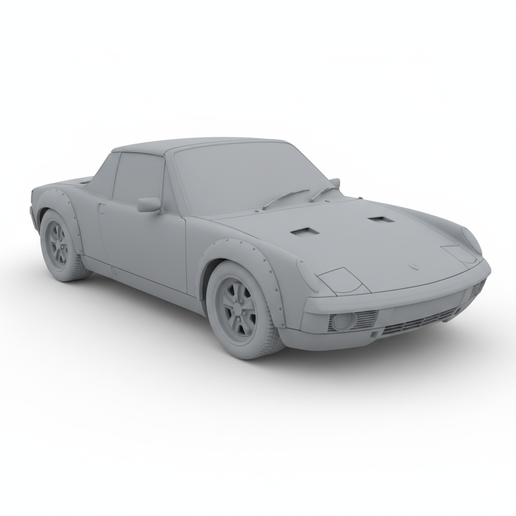 Porsche 914-6 race car, automobile, garage, supercar, diorama, sports car, vehicle, truck, muscle car, car STL, vintage car, SUV, JDM, car 3D, pickup, classic car, car model, drift car, hypercar, car