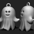 r_1.jpeg Kawaii Ghost Keychain - Spooky Mini STL Model for 3D Printing