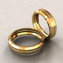1.jpg Файл STL Обручальное кольцо 007・3D-печать дизайна для загрузки