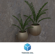 59.png Plant pot, small and large vertical steps pattern - Plant pot, small and large vertical steps pattern