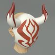 02.jpg Genshin Impact Hilichurl materials Ominous mask. Video game, props, cosplay