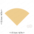 1-4_of_pie~4.75in-cm-inch-cookie.png Slice (1∕4) of Pie Cookie Cutter 4.75in / 12.1cm