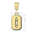 Horizontal-baguette-diamond-cluster-recta-13x9mm-emrald-shaped-pendant-charm-06.jpg Baguette and diamond cluster emrald shaped pendant 3D print model