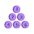 Magic_Triangle_Number_Pins.stl Magic Triangle, Math Puzzle