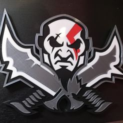 kratos-impreso.jpg Fichier STL Kratos dessine God Of War・Objet pour impression 3D à télécharger