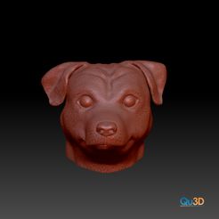 Eddi.jpg Free STL file Dog head model mix high polygon・3D printable design to download