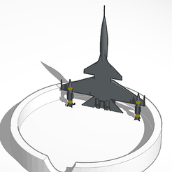 Jet-Ashtray.png STL file Jet Ashtray・Model to download and 3D print