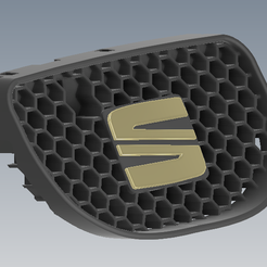 seat2.png STL file Seat Leon front grille - MASK・Model to download and 3D print