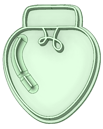 Christmas ornament 2 50mm cookie cutter - 3D model önizlemesi