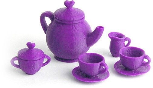 MAKIES_TeaSet_Purple_display_large.jpg Download free STL file Makies Tea Set • 3D printer object, Makies