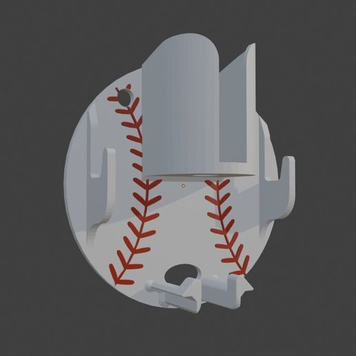 Dugout Baseball Bat Holder (Baseball shaped)
