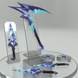 01.jpg League of Legends Akali KDA All Out Skin Crystal cold weapon set