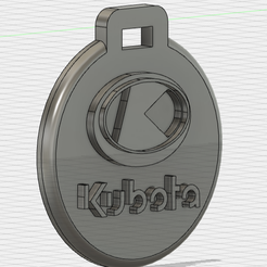 Kubota-1.png Pendentif porte clé Kubota / Украшение в виде брелока Kubota