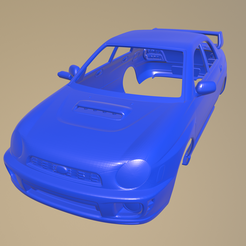 a014.png STL file SUBARU IMPREZA STI 2001 PRINTABLE CAR BODY・3D printing design to download, printinghub
