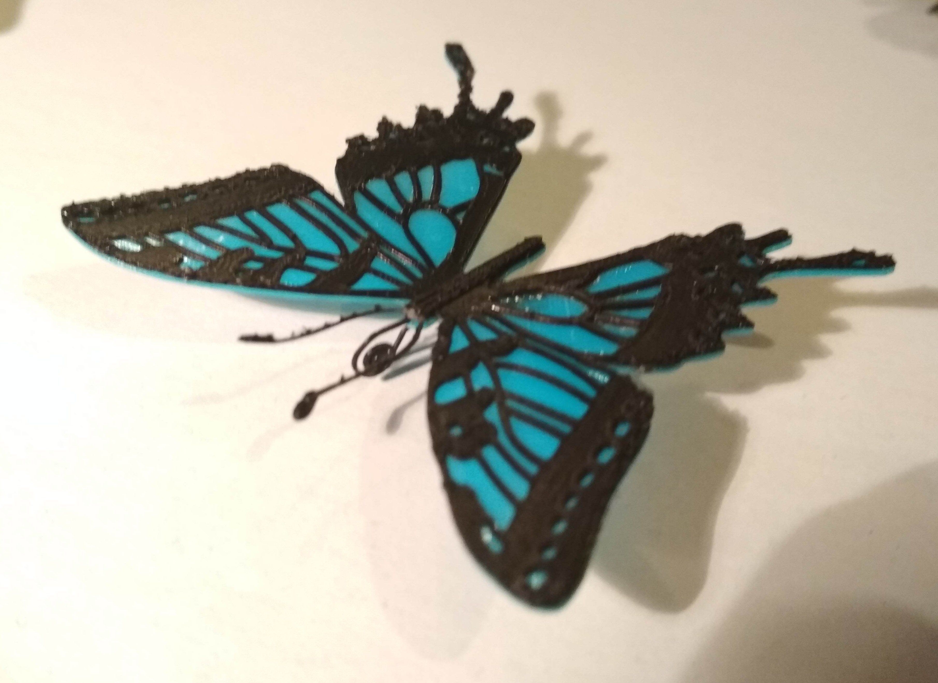 2.jpg Free STL file Butterfly・Design to download and 3D print, tomast