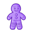 hombre de jengibre.stl Gingerbread man gingerbread man