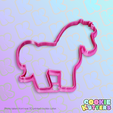 886_cutter.png PONY HORSE COOKIE CUTTER MOLD
