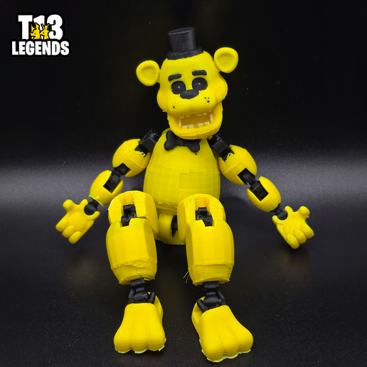 Golden Freddy Fazbear - Five Nights At Freddy's Inspired T13 Legends Dummy 13 Articulated Figure