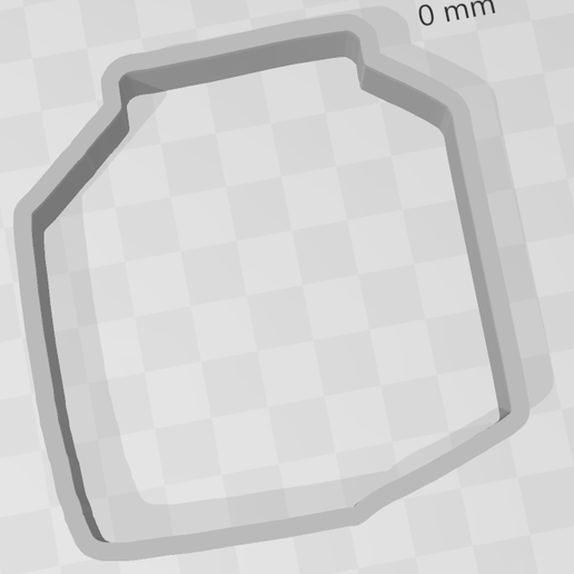 Cookie cutter milk container / Cookie cutter milk container 3D model