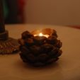 Piña.jpg Pine cone candle holder for night candle - CANDLE HOLDER