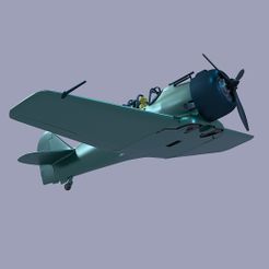 renovado-9.jpg Fichier 3D CHASSEUR NORD-AMÉRICAIN NA-50・Plan à imprimer en 3D à télécharger