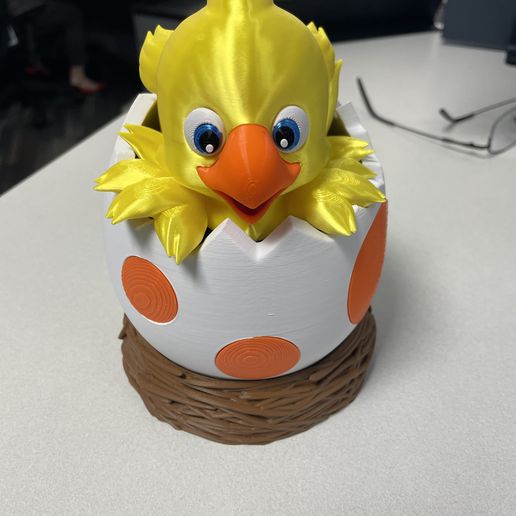 MTG FF DECK BOX COMPATIBLE WITH COMMANDER DECKS: Chocobo egg #0723D  Print with the Bambu Labs A1 3D printerCults