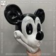 z5107746325075_9ab5f6a54e5855d4fe6a5b1d28ed8fba.jpg Mickey Mouse Trap Mask - Damaged Version - Halloween Cosplay