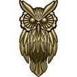 2.jpg Ornamental Owl Jewelry Relief – Pendant / Medallion – High Detail 3D Print