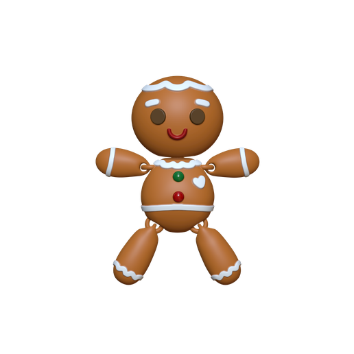 🎄 ARTICULATED CHRISTMAS TOY - GINGERBREAD MAN・ STL File for 3D printing ...