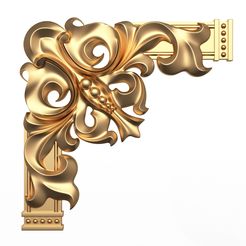 Carved-04-(1).jpg STL file Corner Carved Plaster Molding Decoration 04・3D printer model to download
