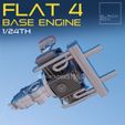f123-1.jpg Flat Four BASE ENGINE 1-24th for modelkits and diecast