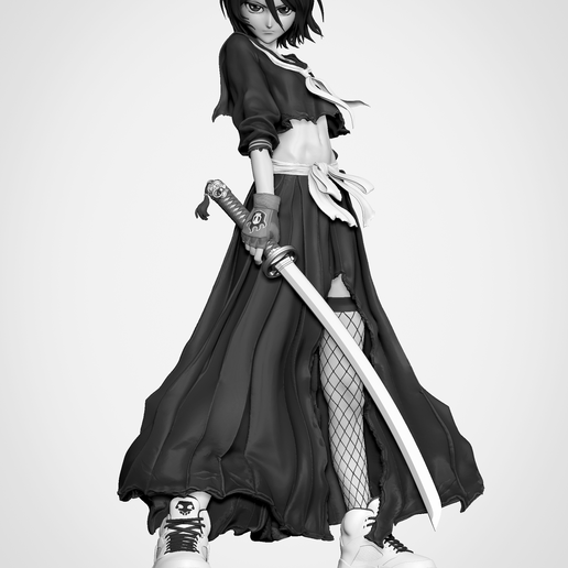 Zbrush1.png Rukia 3D Print