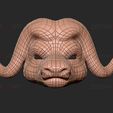 z1.jpg Squid Game Mask - Vip Buffalo Mask Cosplay 3D print model