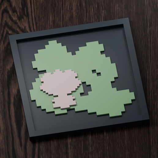 Cradily Line - Pokemon Silhouette Frame | Box sprite | STL