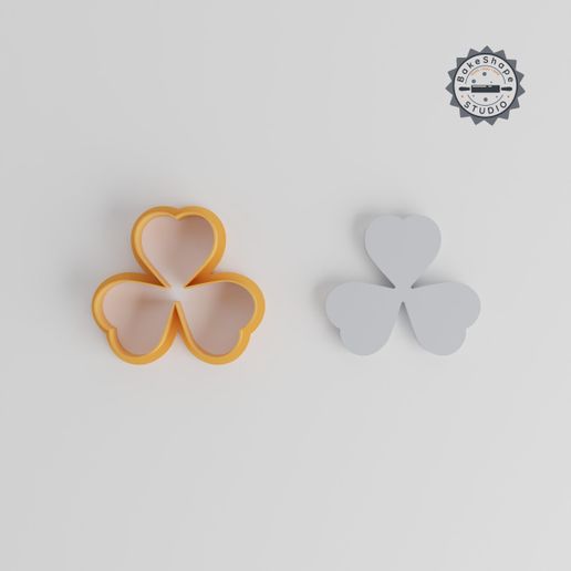 product_116-02_overview.jpg Three Leaf Clover Cutter Set, 18 Sizes, Cookie Fondant Clay, Lucky Charm & Shamrock Design