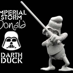 Darth_Duck.jpg Free STL file DARTH DONALD -Desktop Disney Empire-・3D printer model to download, BonGarcon