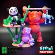 Dan-Sopala-Flexi-Factory-Bambu-Panda_07.jpg Free STL file Flexi Factory Bambu Lab Print-in-Place Panda and Stand・Template to download and 3D print