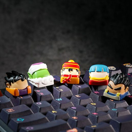 🐉 Dbz Keycaps Vol I - Dragon ball - Teclado mecânico・Arquivo STL